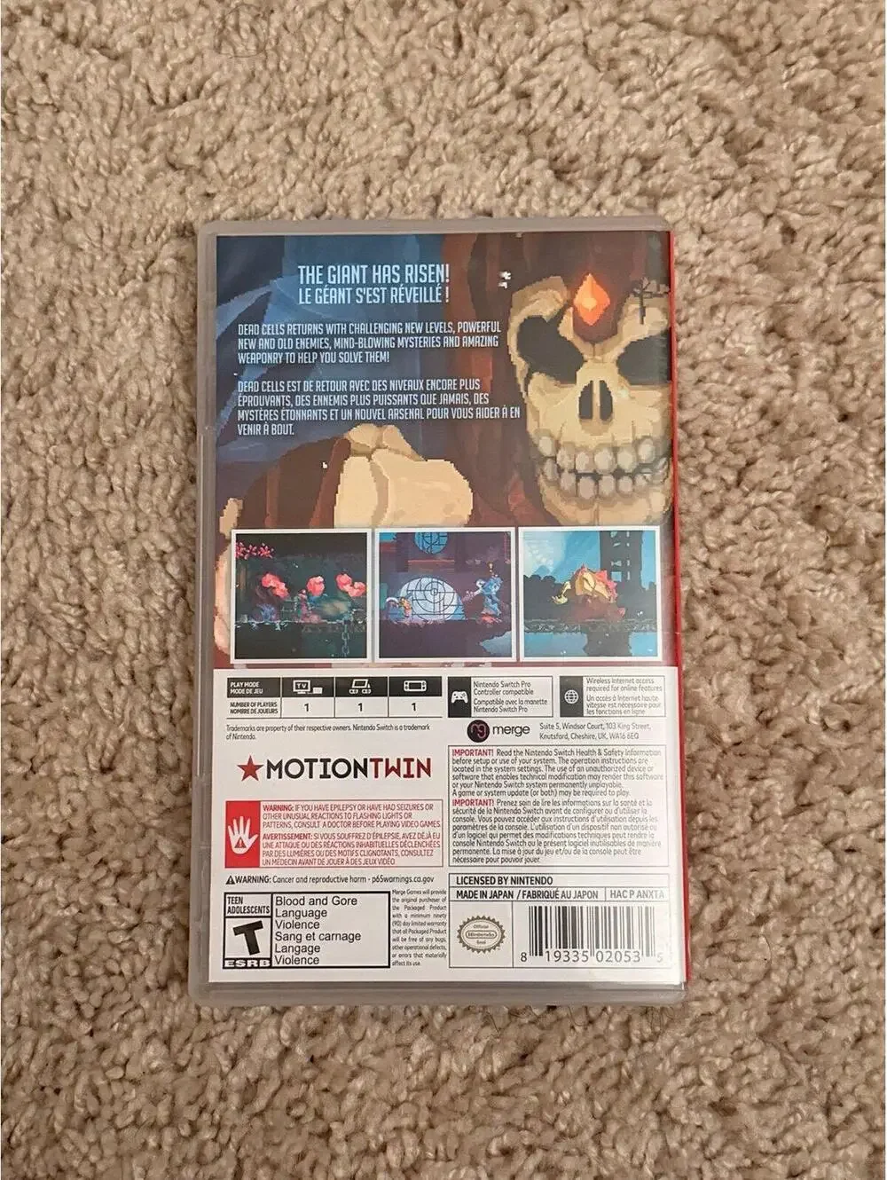 Dead Cells: Action Game of the Year for Nintendo Switch